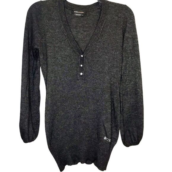 BCBG MaxAzria Angora/Wool Rhinestone Sweater sz M - Picture 1 of 6
